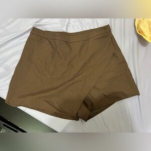 OGL Tencel wool blend wrap skort